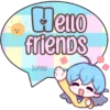 Blue  Text  Cute 23