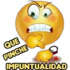 QUE
PINCHE
G
IMPUNTUALIDAD