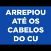 ARREPIOU
ATÉ OS
CABELOS
DO CU