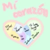 Mi
corazón
Tus
ojitos
Tú
Boquita
Tu sonvisa
To linda
Tu
ser
amor forma de
Tu
Voz
Perfección simpatia