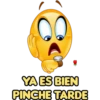 YA ES BIEN
PINCHE TARDE