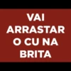 VAI
ARRASTAR
O CU NA
BRITA