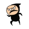 Simple Ninja Emoji 23