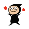 Simple Ninja Emoji 25