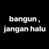 bangun,
jangan halu