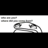 who are you?
where did you come from?