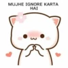 MUJHE IGNORE KARTA
HAI