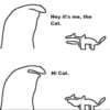 A
Hey it's me, the
Cat.
삶
Hi Cat.