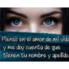 Pienso en el amor de mi vida
y me doy cuenta de que
tienen tu nombre y apellido.