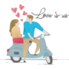 Couple On Bikes 6