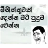 මිනිත්තුවක් දෙන්න මට පුදුම වෙත්ත.