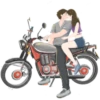 Couple On Bikes 21