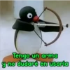 Persy
Tengo un arma
y no dudaré en usarla