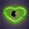 Corazones Neón 12