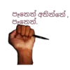 පෑනෙන් අනින්නේ, පෑනෙන්.
