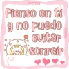 melissa
Pienso en tí
y no puedo
evitar
i sonreir
C
melissa