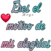 Eres el Krys motivo de mis alegrías