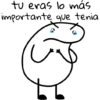 tu eras lo más
importante que tenia