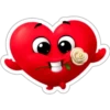 Heart with Rose