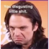 You disgusting
little shit.