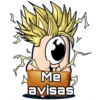 Me
avisas