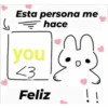 Esta persona me
hace
you
<3
Feliz
!!