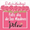 Felicidades!
ex
Feliz dia
de las Madres
Pilar