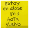 Estoy
en clase
I ua
hora
Welvo