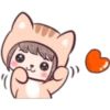 Cat Cosplay to say love u 7