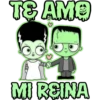 TE AMO τε c) MI REINA
