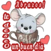 te
ප්‍ර
e
S
Abrazos!
Coffeed
un buen día