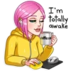 I'm totally awake coffeee