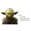 "NO!
Try not!
DO or DO NOT,
There is no try."