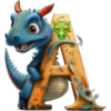 Alfabeto dinossauro 9