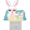 Cute Rabbit Sticker 9