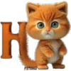 Abecedario 10 gatito 12
