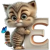 Abecedario 10 gatito 14