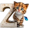 Abecedario 10 gatito 21