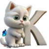 Abecedario 10 gatito 22