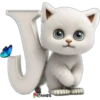 Abecedario 10 gatito 25