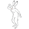 The wildlife cartoon of rabbit and frog 7