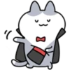 Gentle Tuxedo Cat by Jelly 13