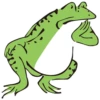 The wildlife cartoon of rabbit and frog 14