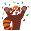 Red Panda Stickers 10