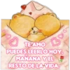 TE AMO
PUEDES LEERLO HOY
MAÑANA Y EL
RESTO DE LA VIDA.