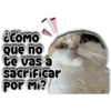 Que no
te vas a
sacrificar
Por Mi?
Persy