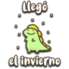Kawaii dino en invierno 20