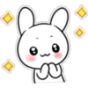 Pink Cheek Rabbit Sticker 5