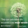 "Deja que cada nuevo año
encuentre a una mejor versión
de ti mismo".
Benjamin Franklin