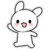 Pink Cheek Rabbit Sticker 2 7